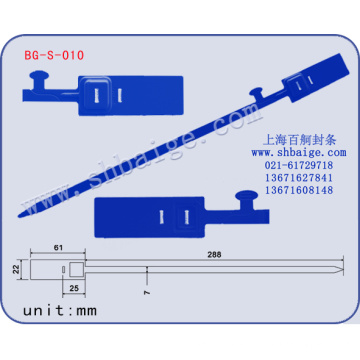 name brand tags BG-S-010, plastic container seals